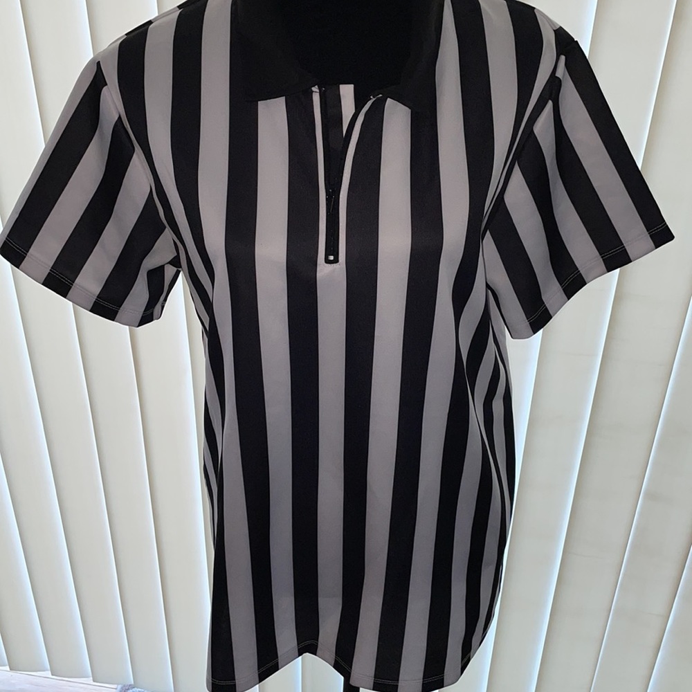 Spirit striped black and white men shirt